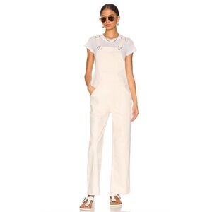 MOTHER Denim The Patch Pocket Overall Ankle in Act Natural Sz L NWT.